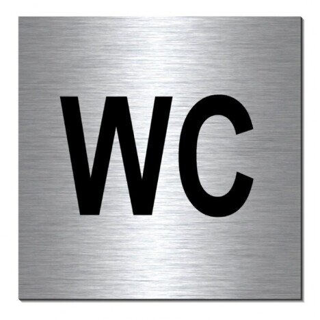 Semn din aluminiu wc