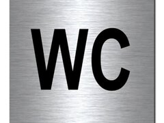 Semn din aluminiu wc